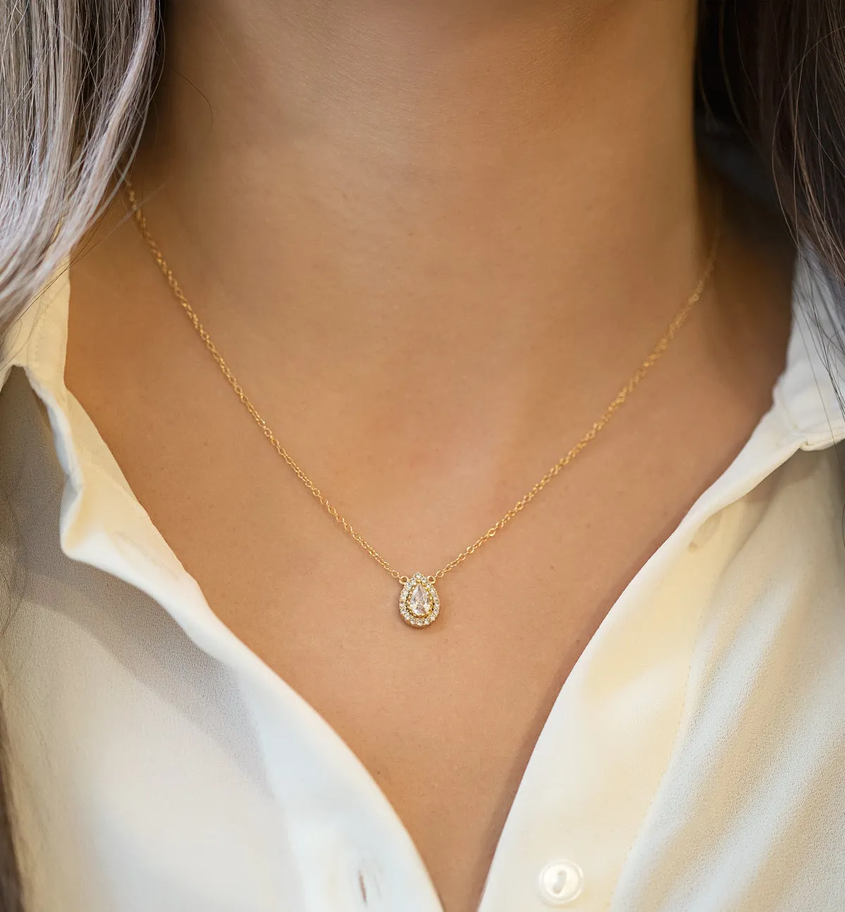 Margaux Teardrop Necklace PM