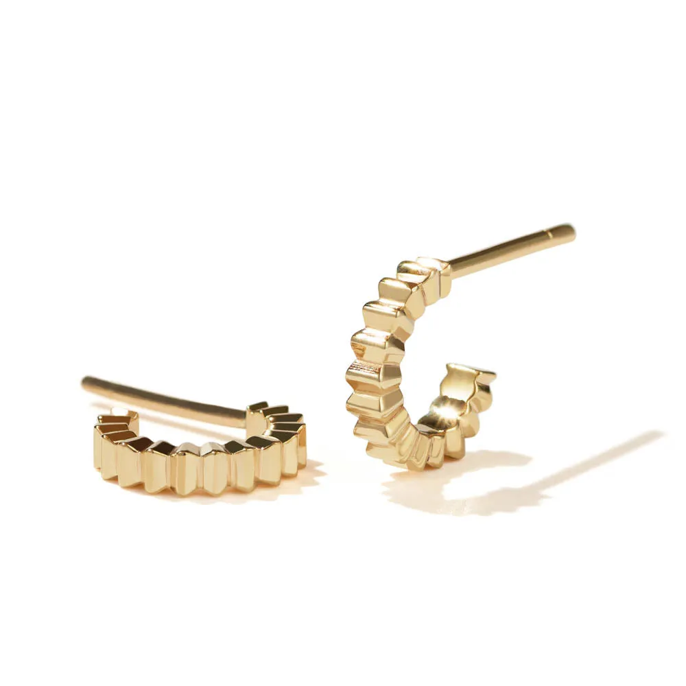 Meadowlark Solaire Hoops Small - Gold Plated