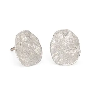 Medium Flattened Nuggets Silver