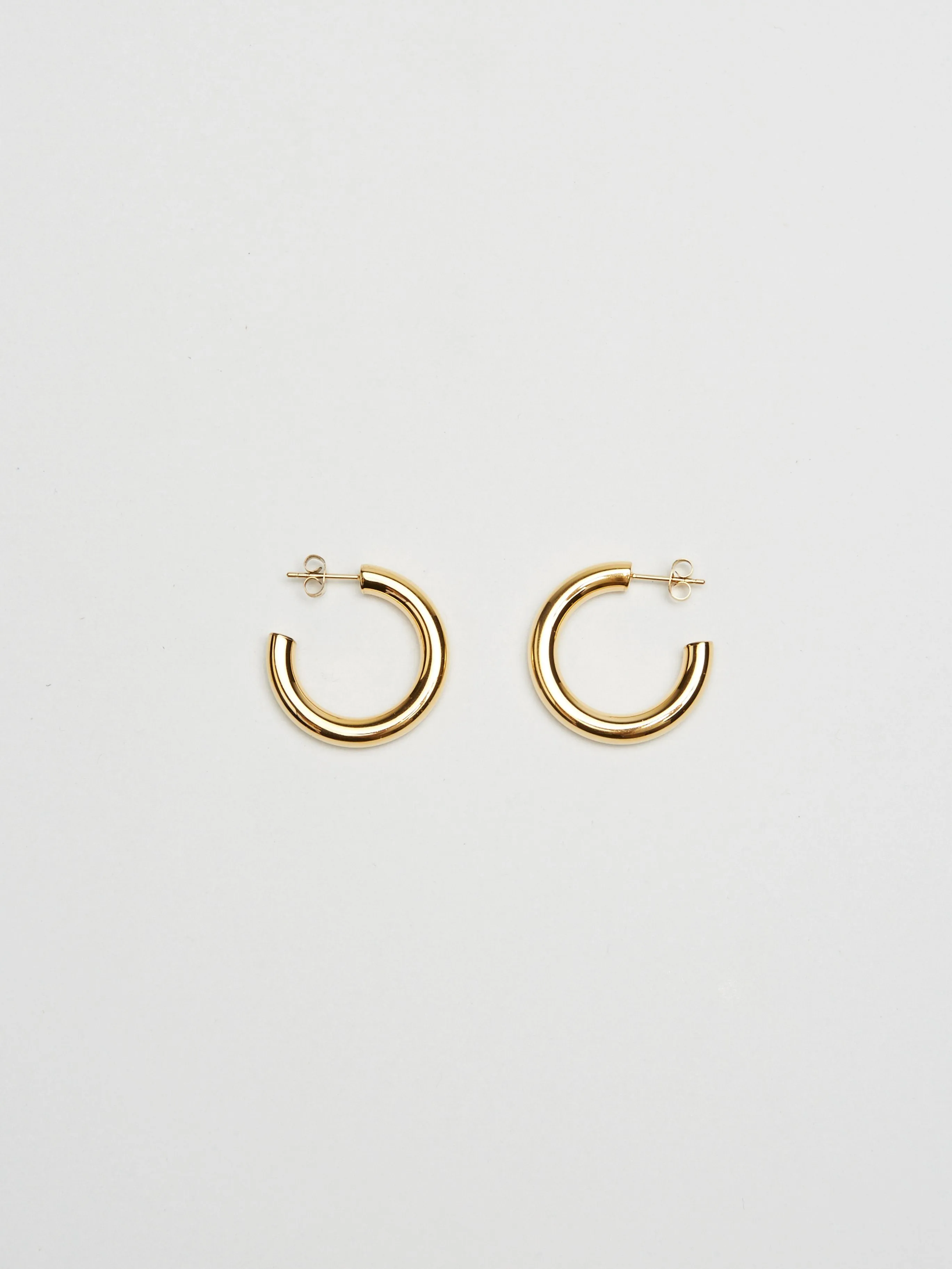 Mini Gold Hollow Hoops