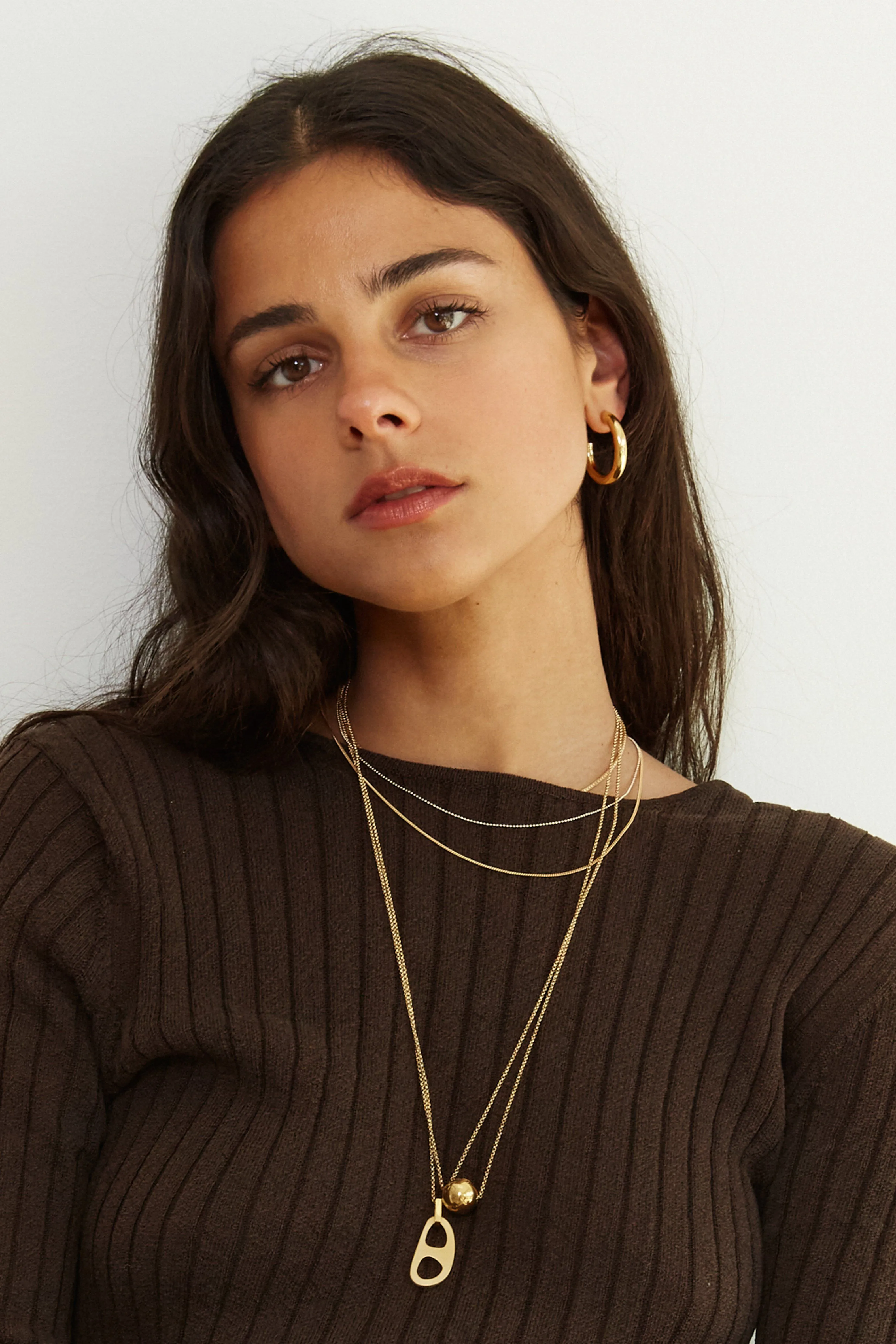 Mini Gold Hollow Hoops