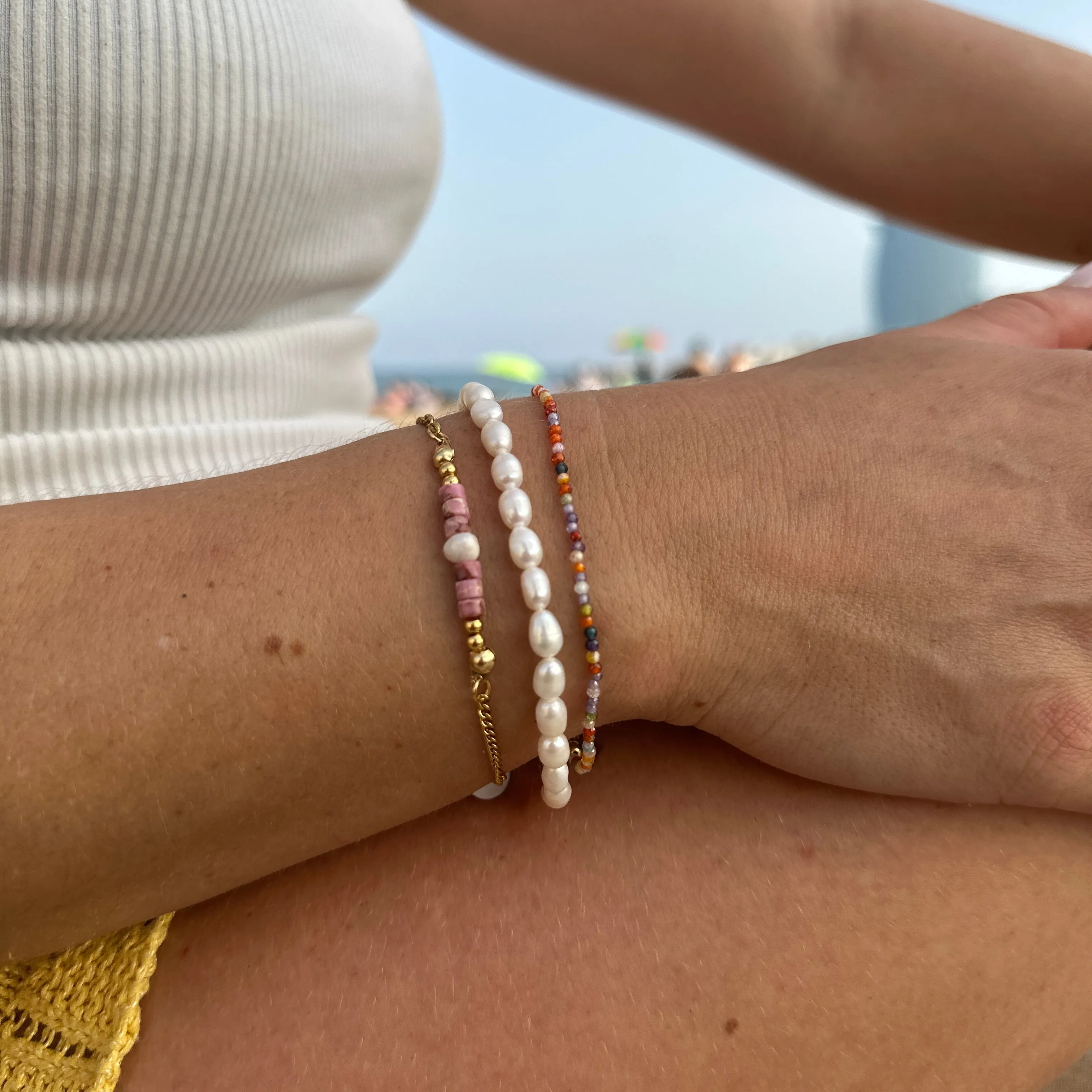 Multicolored Beads Bracelet