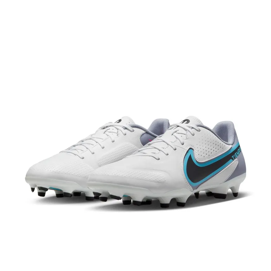 Nike Tiempo Legend 9 Academy MG-WHITE/BLACK-BALTIC BLUE-PINK BLAST