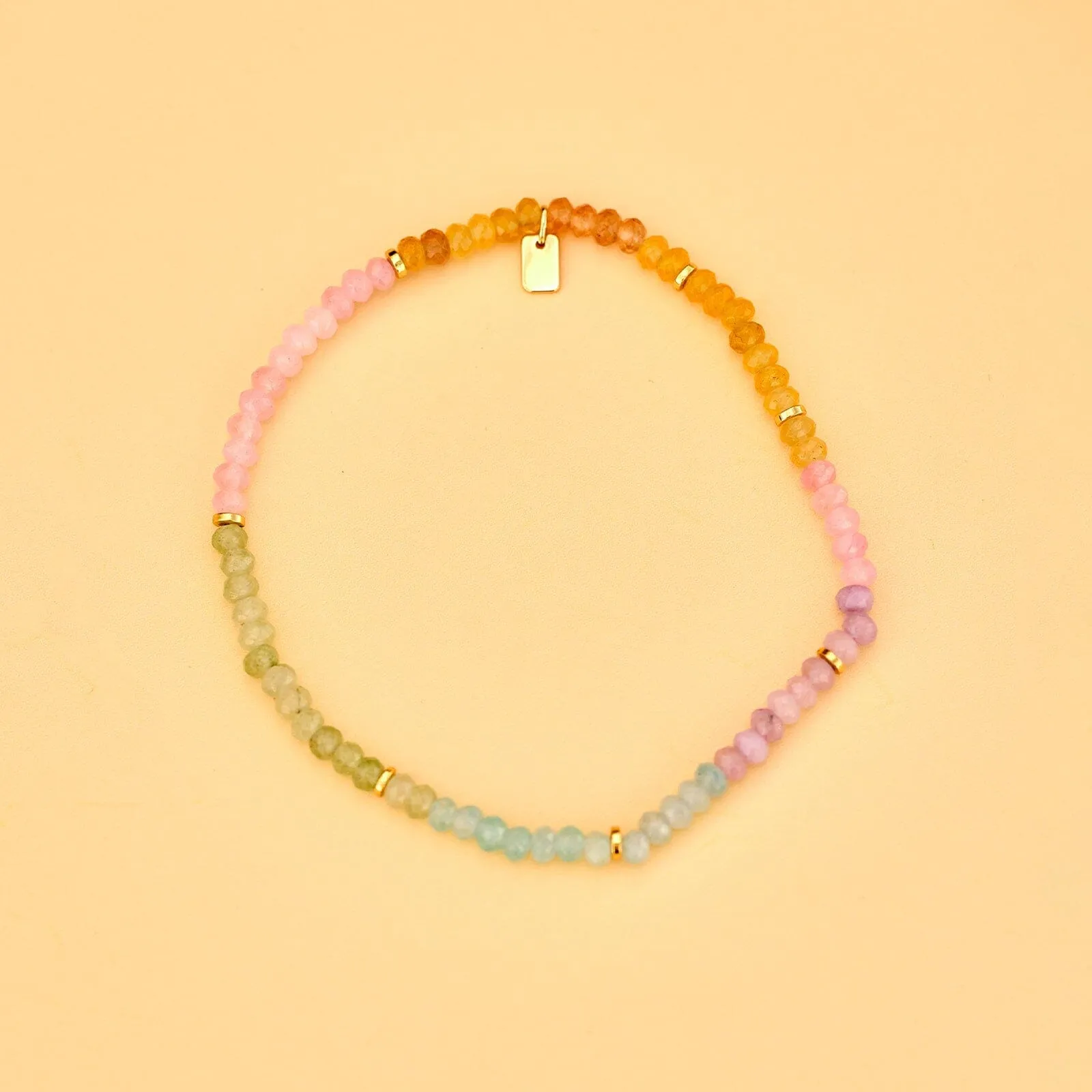 Ombre Rainbow Stretch Anklet