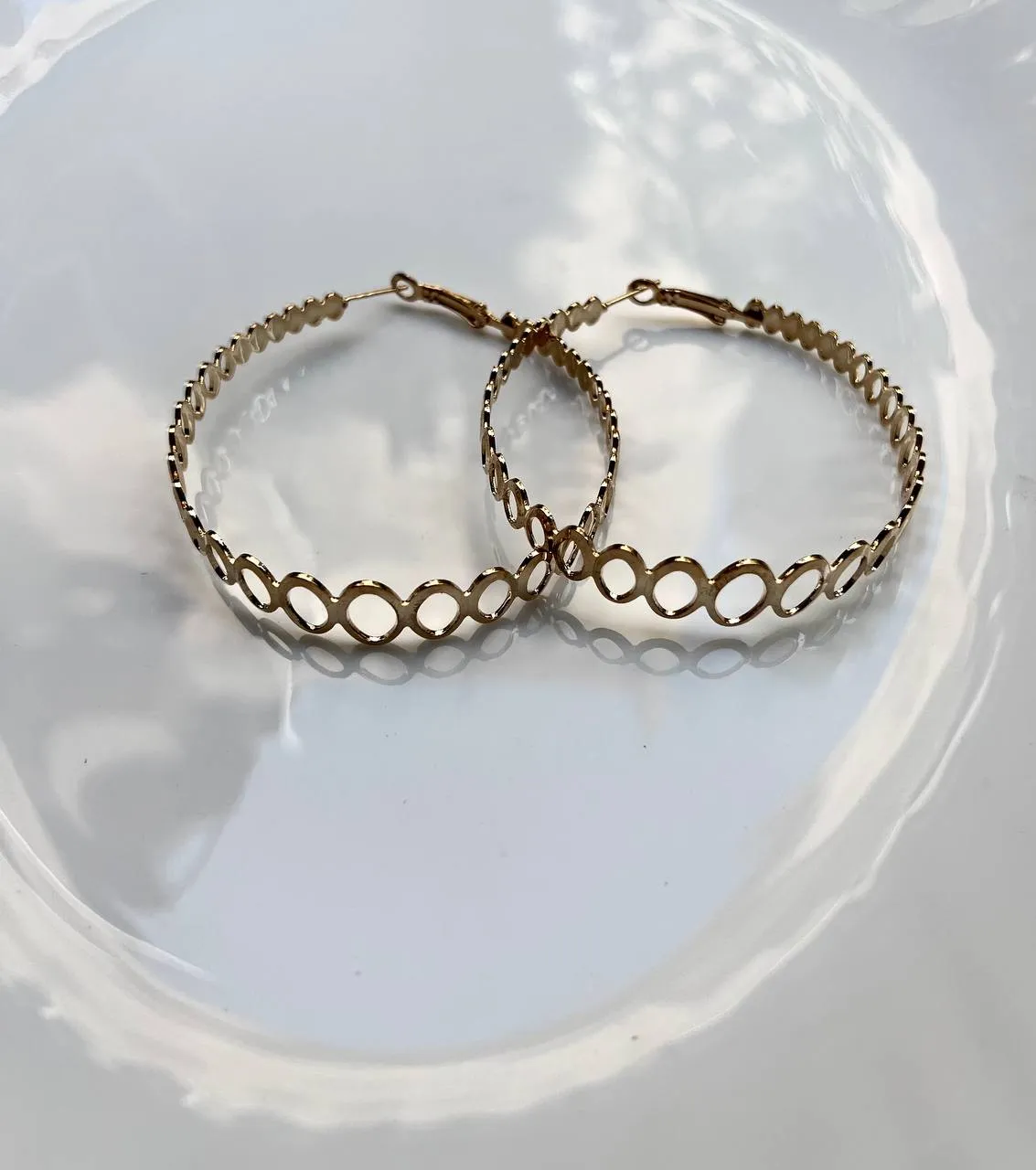 Oval Chains Earring - Fluffy