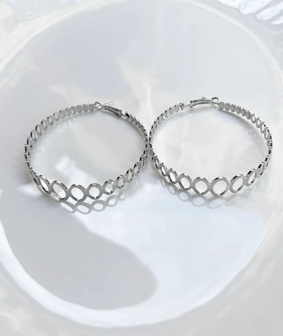 Oval Chains Earring - Fluffy