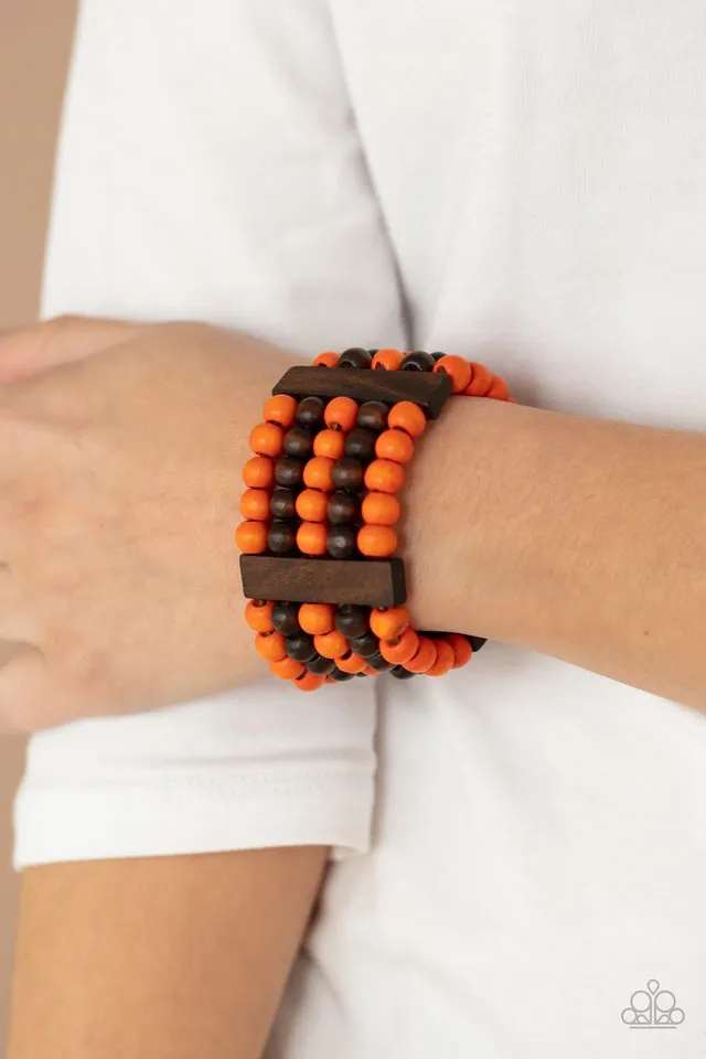 Paparazzi Bracelet ~ Caribbean Catwalk - Orange