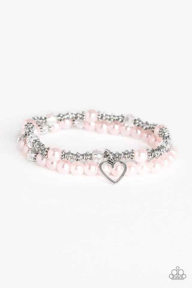 Paparazzi Bracelet ~ Sweetheart Splendor - Pink