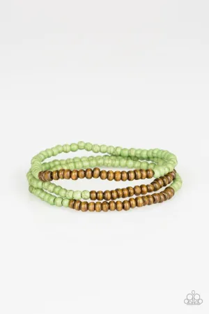 Paparazzi Bracelet ~ Woodland Wanderer - Green