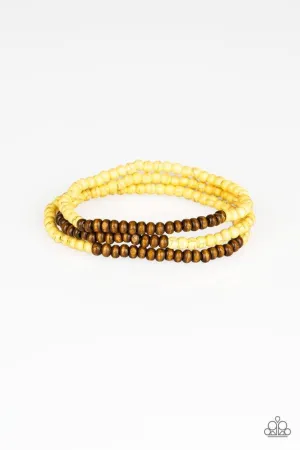 Paparazzi Bracelet ~ Woodland Wanderer - Yellow