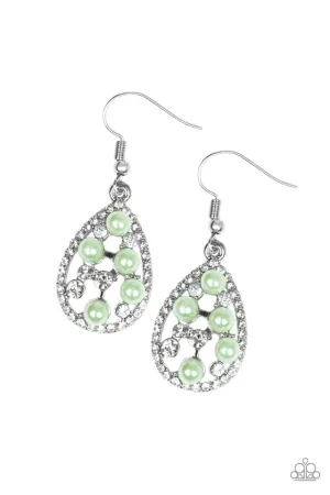 Paparazzi Earring ~ Fabulously Wealthy - Green