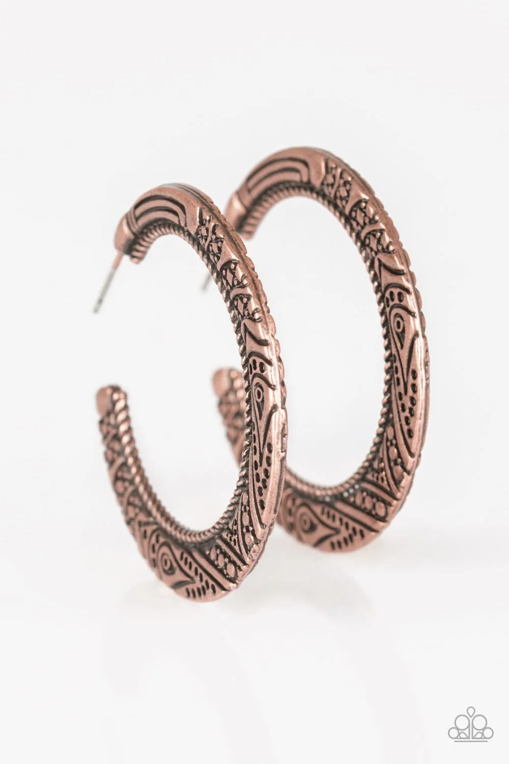 Paparazzi Earring ~ New Zealand Native - Copper