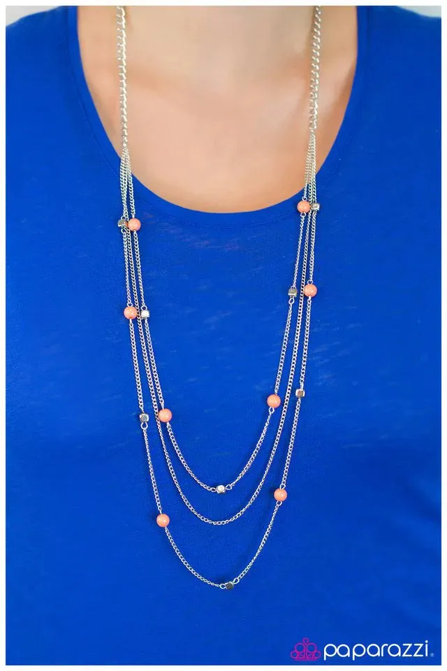 Paparazzi Necklace ~ A Moment Like This - Orange