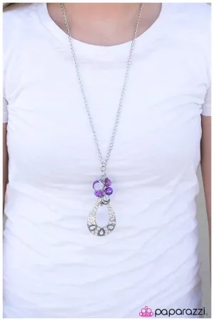 Paparazzi Necklace ~ Catch You Later! - Purple