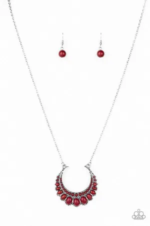 Paparazzi Necklace ~ Count To ZEN - Red