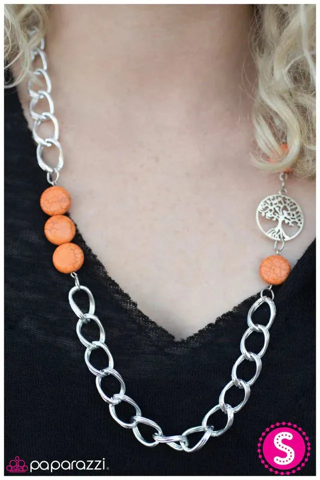 Paparazzi Necklace ~ Little Big Town - Orange