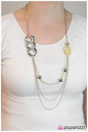 Paparazzi Necklace ~ May I Suggest... - Yellow