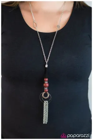 Paparazzi Necklace ~ Touch and Go - Red