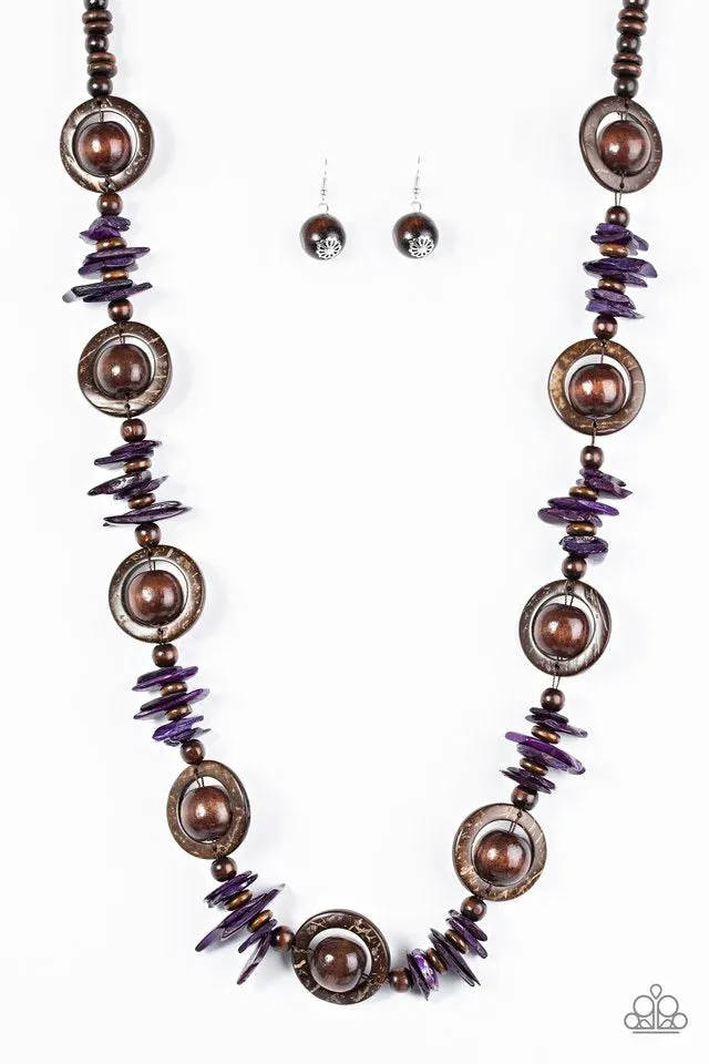 Paparazzi Necklace ~ Tropical Tango - Purple