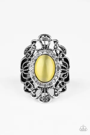 Paparazzi Ring ~ Dashingly Dewy - Yellow