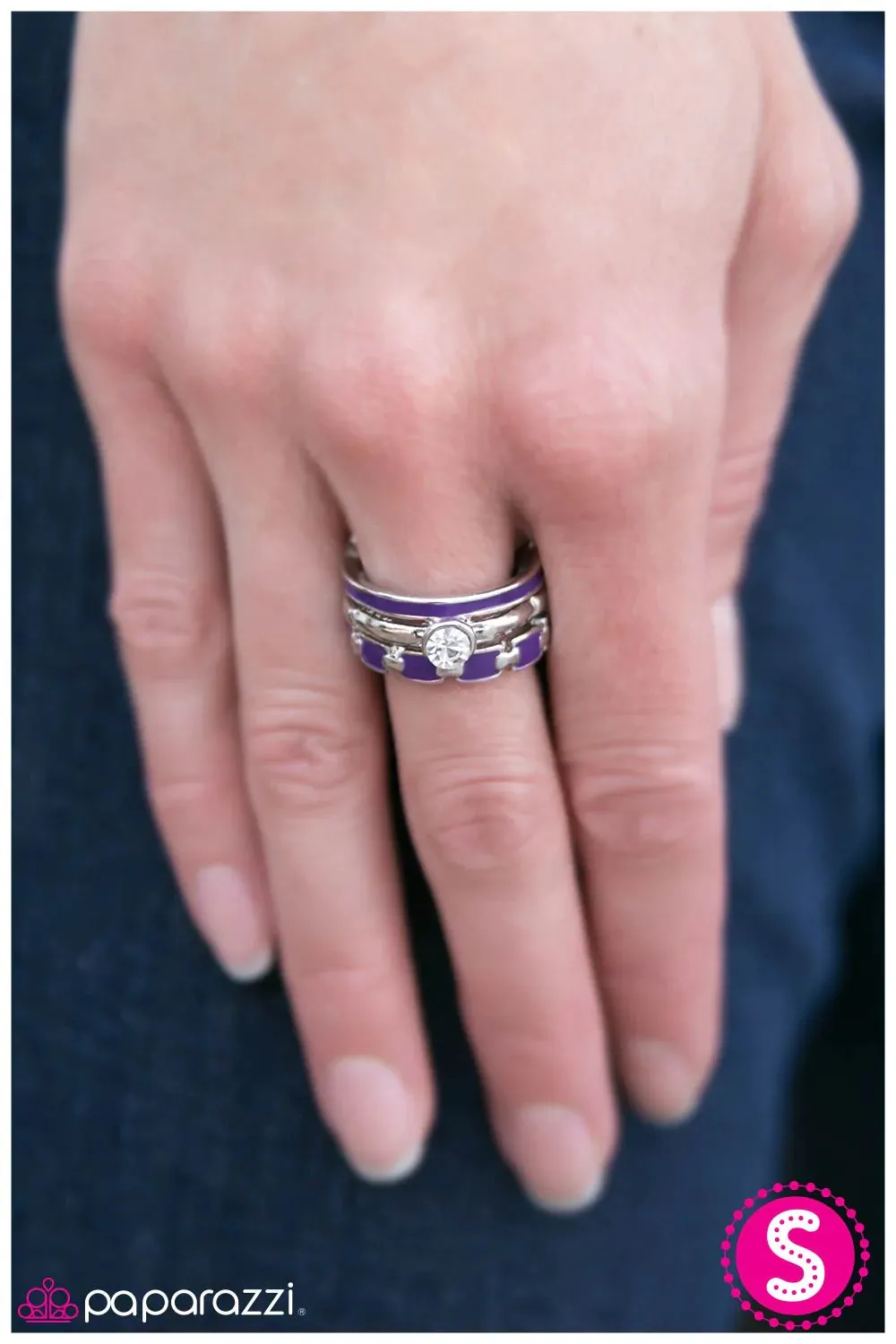 Paparazzi Ring ~ Stairway To Heaven - Purple