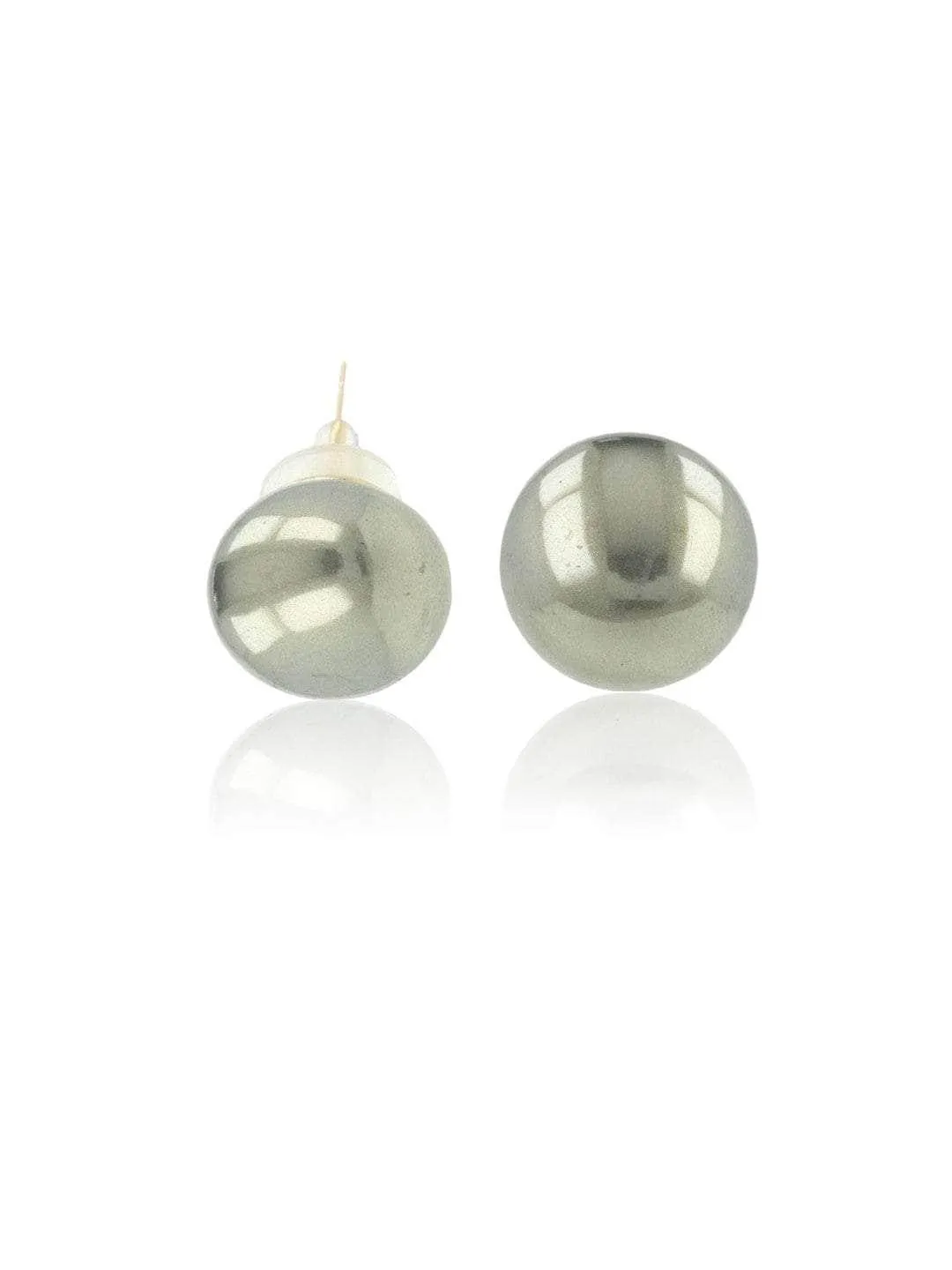 Pearl Statement Studs Ash