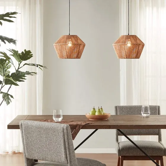 Ramsey Natural Woven Rope Pendant Lamp