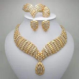 Regal African Beads Set - Stunning Bridal Jewelry Sets and Wedding Accessories