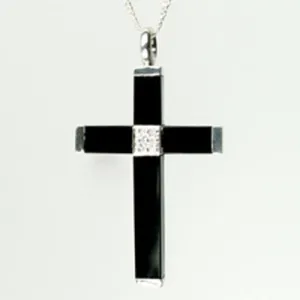 Regal Long - Black Onyx with CZ Pendant