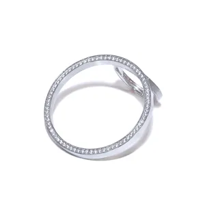 RG099W B.Tiff Pavé Hoop Ring  [Thin Band]