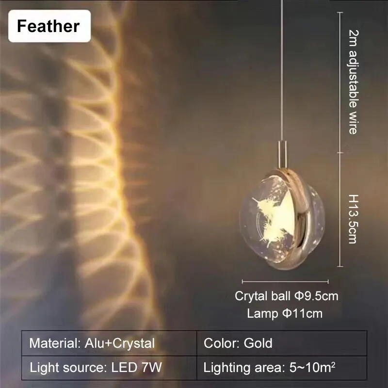 Romantic Crystal Rotating Mood LED Lights