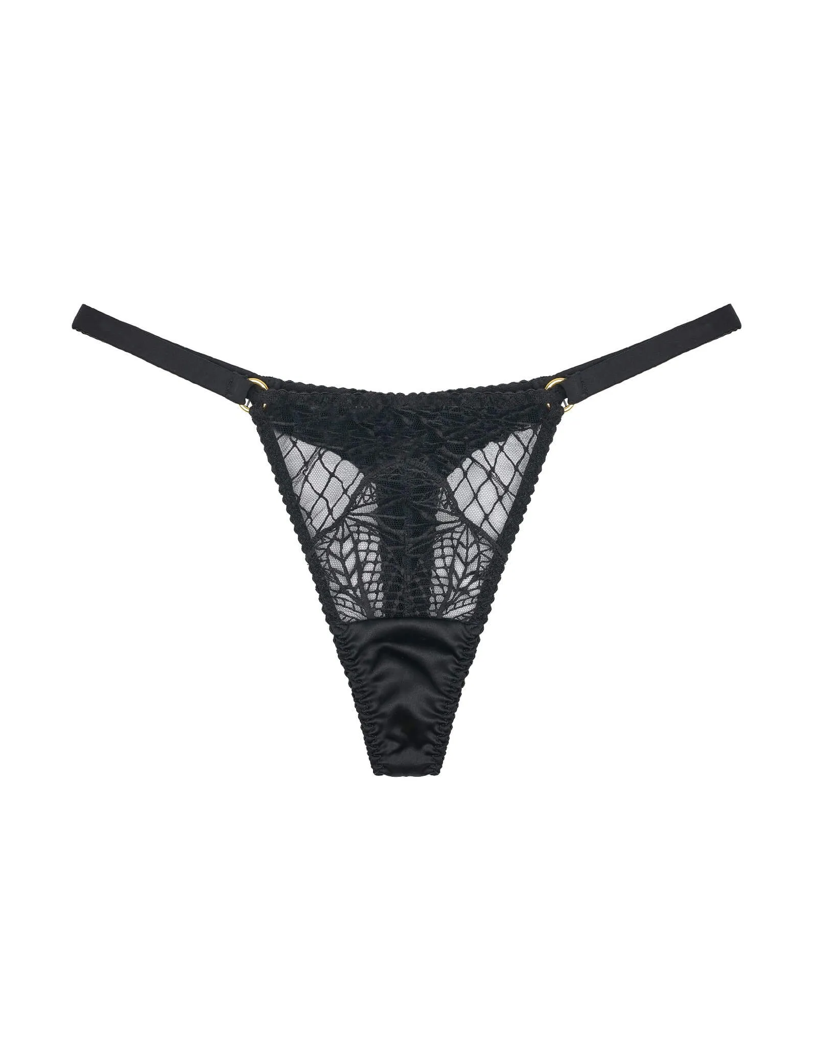 Roxy Black Silk Thong