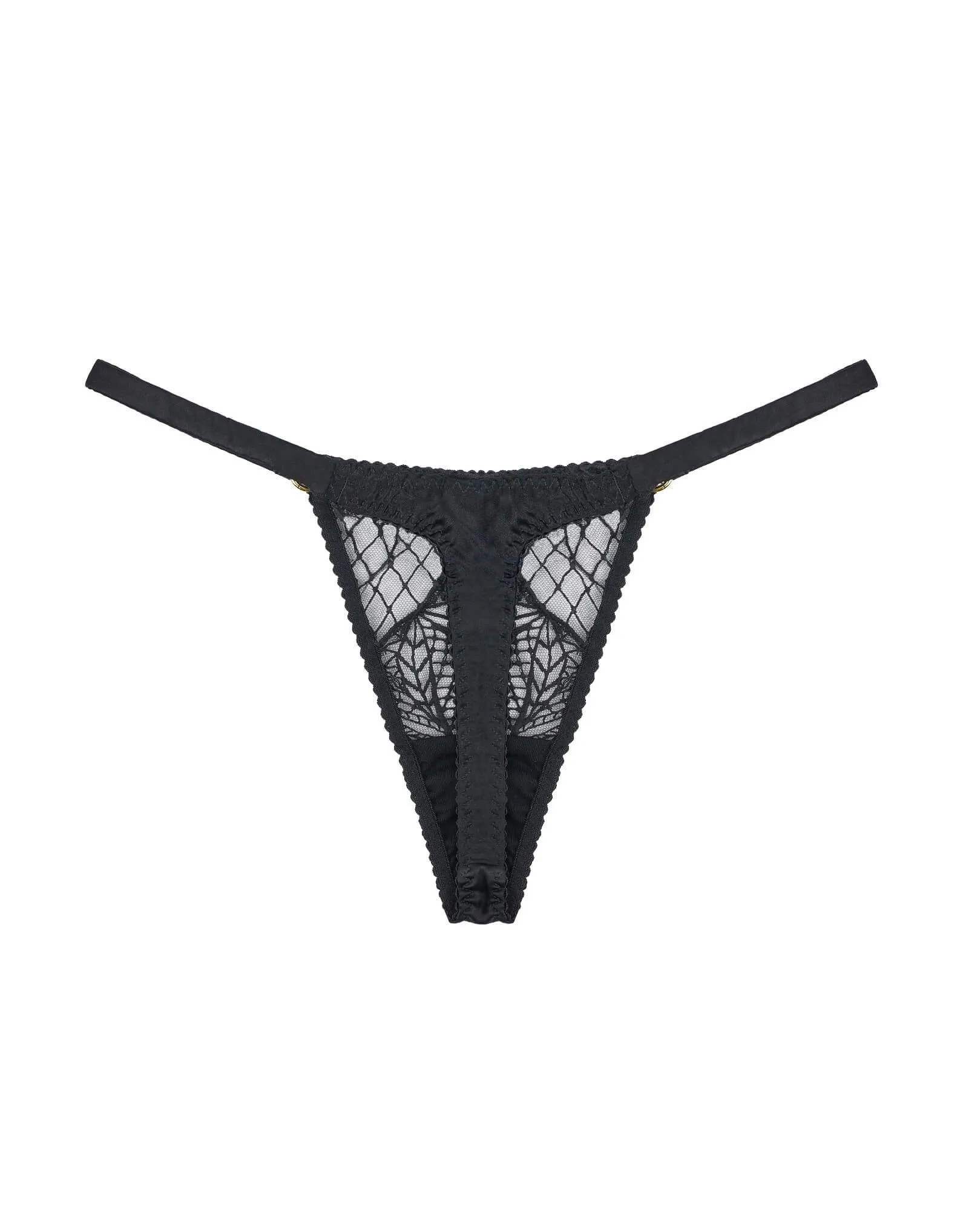 Roxy Black Silk Thong