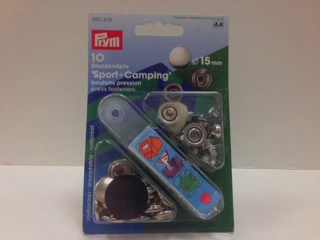 SCP2 - PRYM 15mm Sport & Camping Press Stud Kit