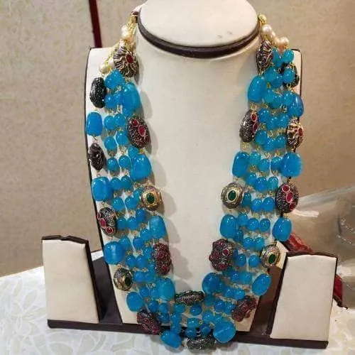 Semi Precious Layered Necklace Set