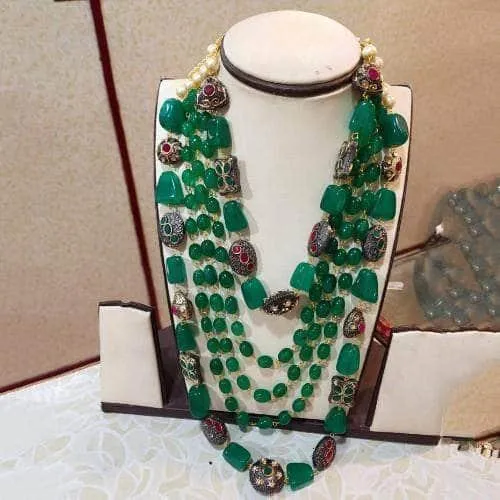 Semi Precious Layered Necklace Set