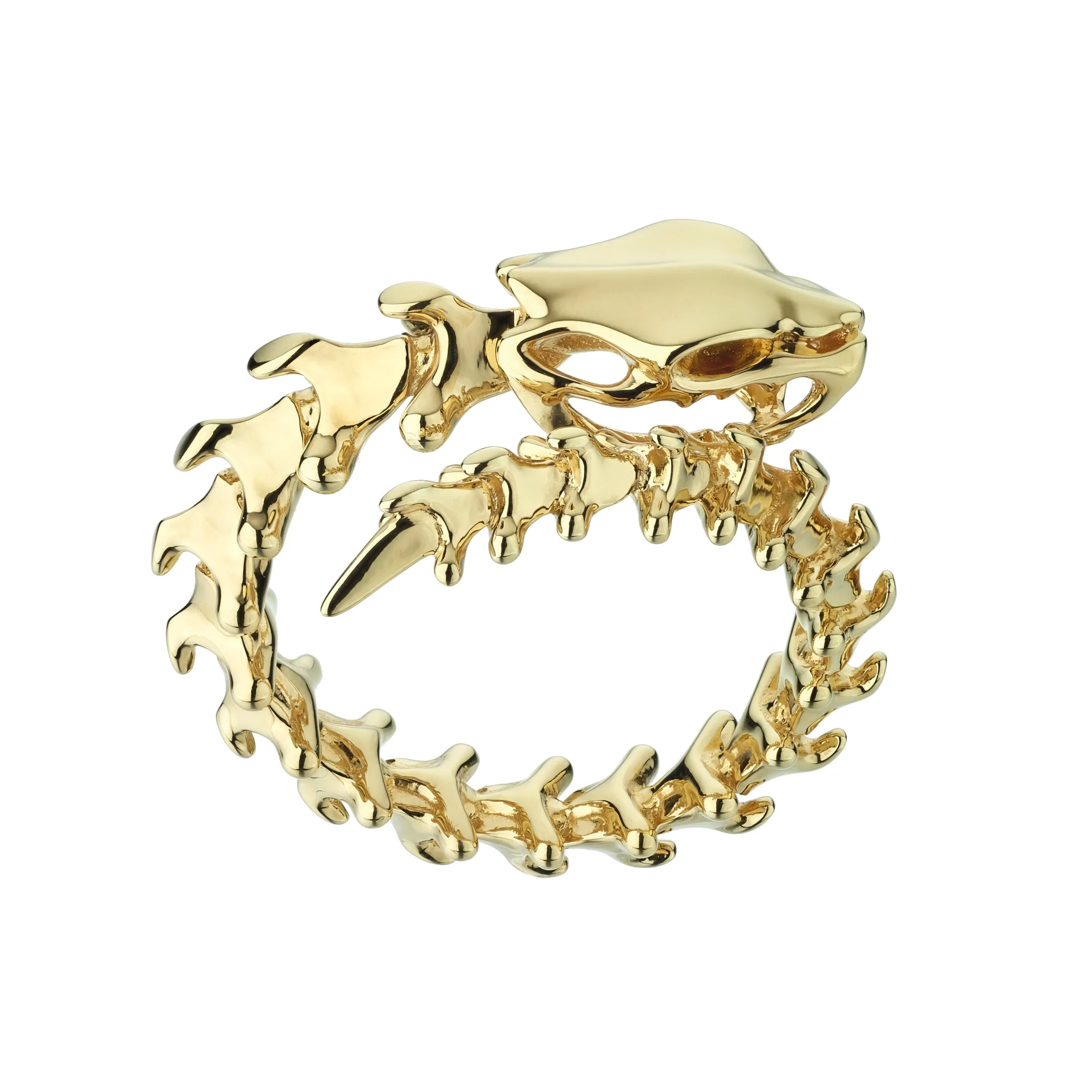 Serpent's Trace Wrap Ring - Yellow Gold Vermeil