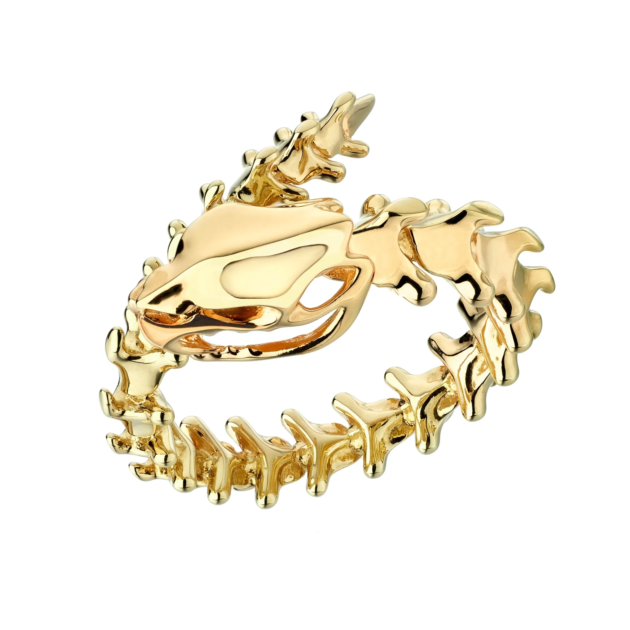 Serpent's Trace Wrap Ring - Yellow Gold Vermeil