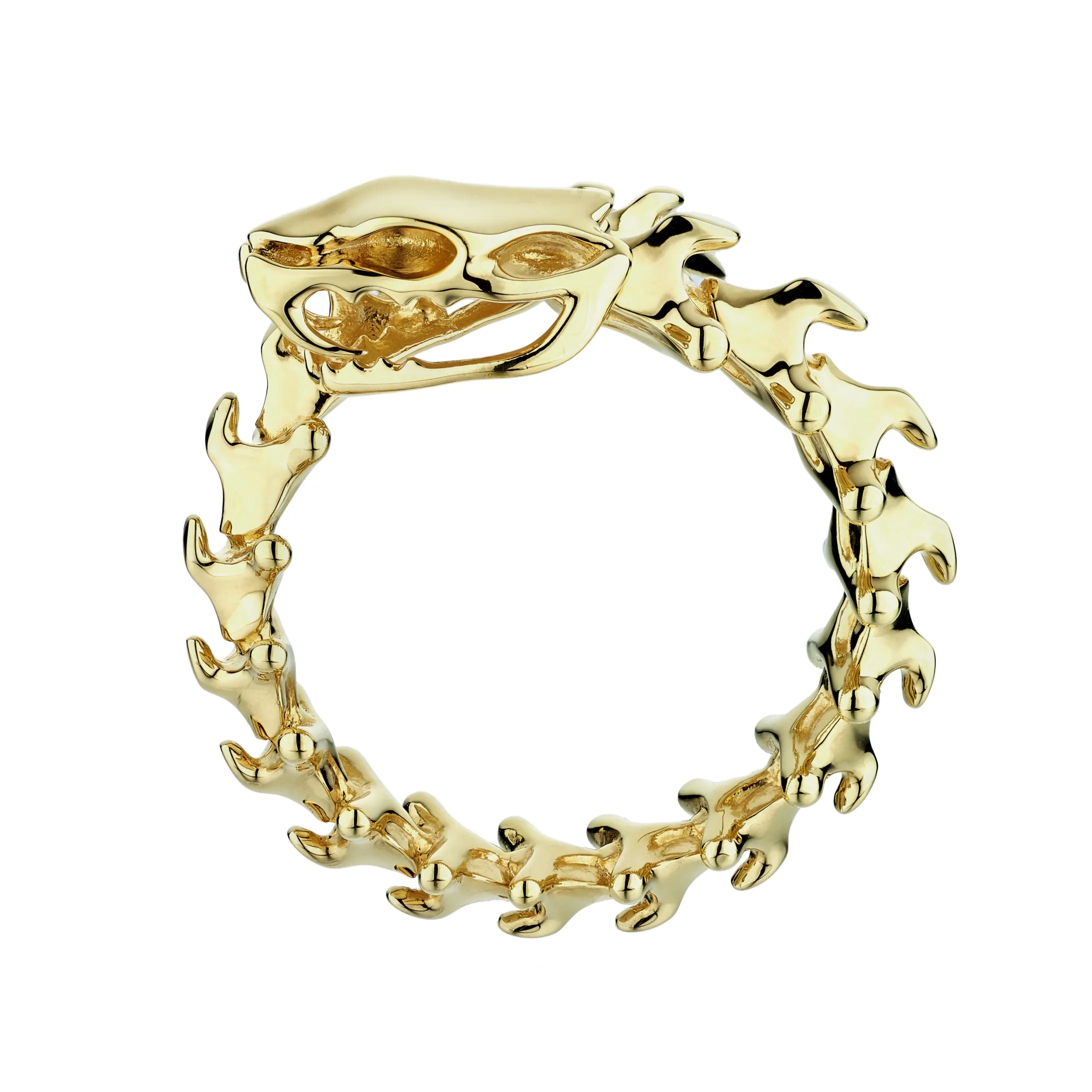 Serpent's Trace Wrap Ring - Yellow Gold Vermeil