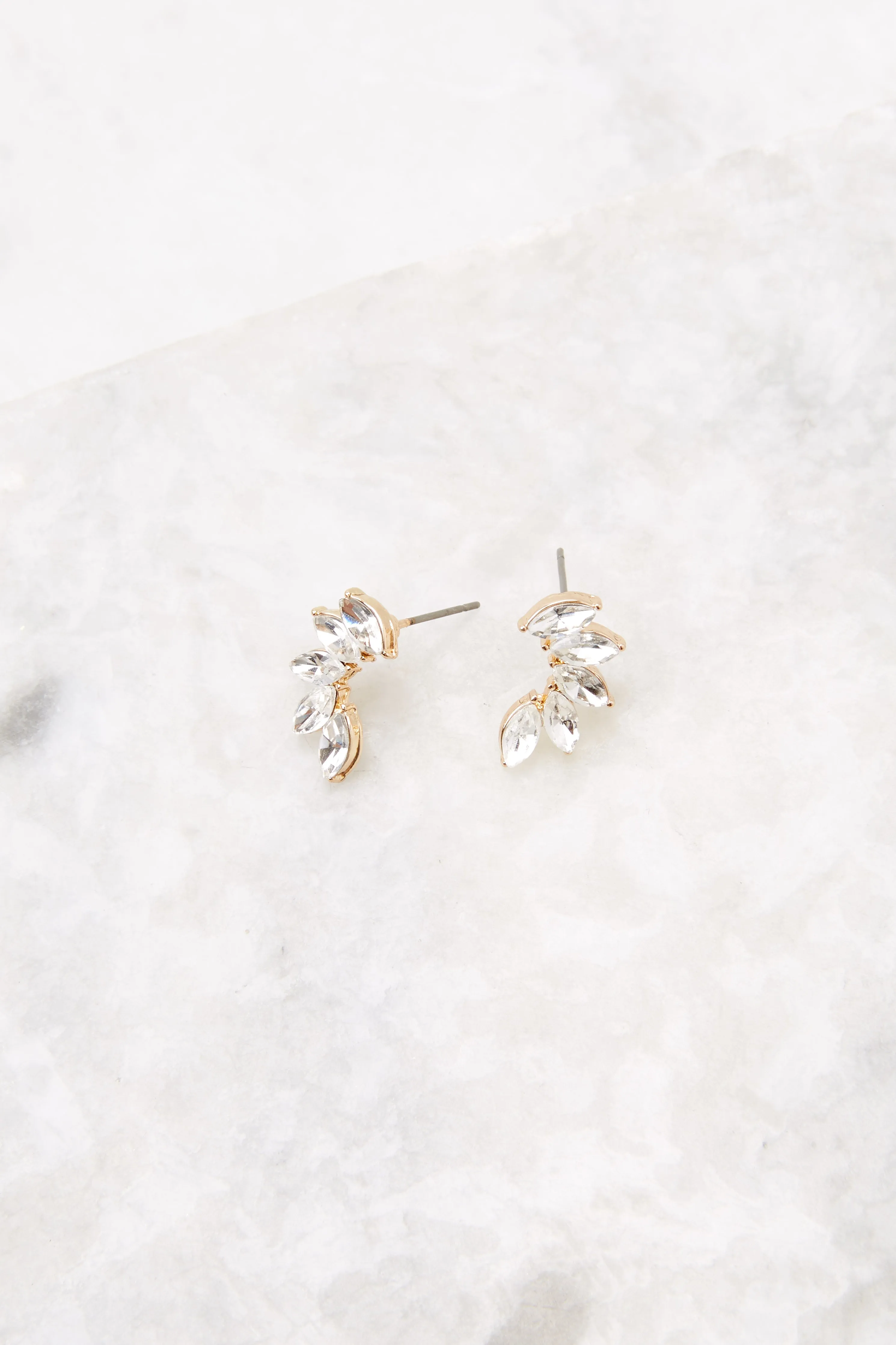 Shiny Pieces Gold Earrings