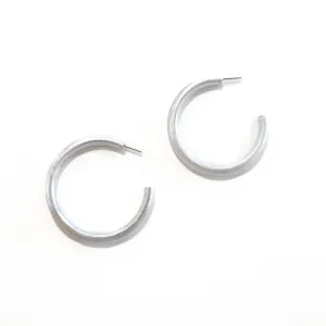 Silver Hoops