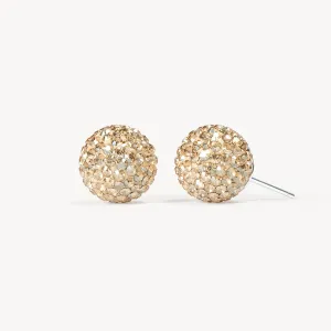 Soft Gold Sparkle Ball™ Stud Earrings