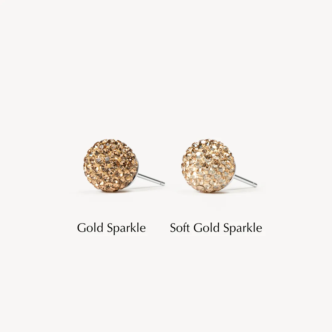 Soft Gold Sparkle Ball™ Stud Earrings