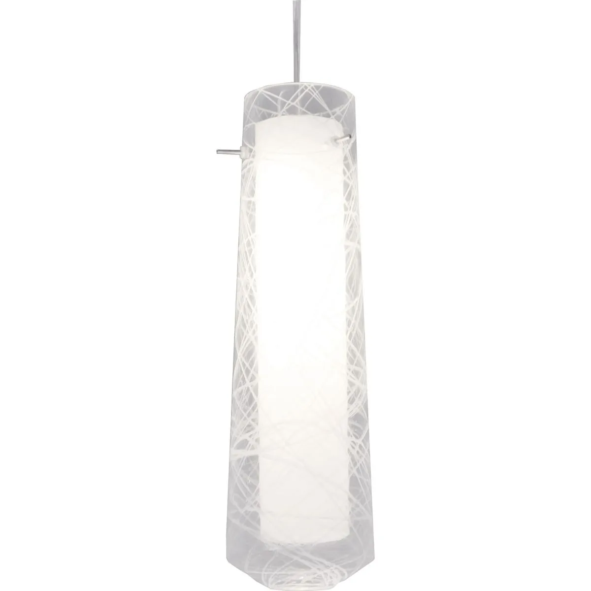 Spun 5 in. LED Pendant Light 3000K Satin Nickel Finish, 120-277V Clear Shade