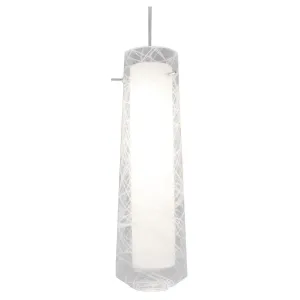 Spun 5 in. LED Pendant Light 4000K Satin Nickel Finish, 120V Clear Shade