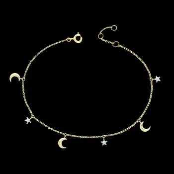 Star And Moon Chain Bracelet