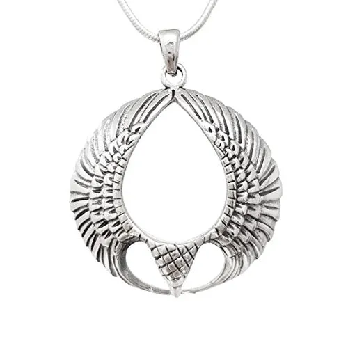 Sterling Silver Eagle Wings Pendant For Men And Women