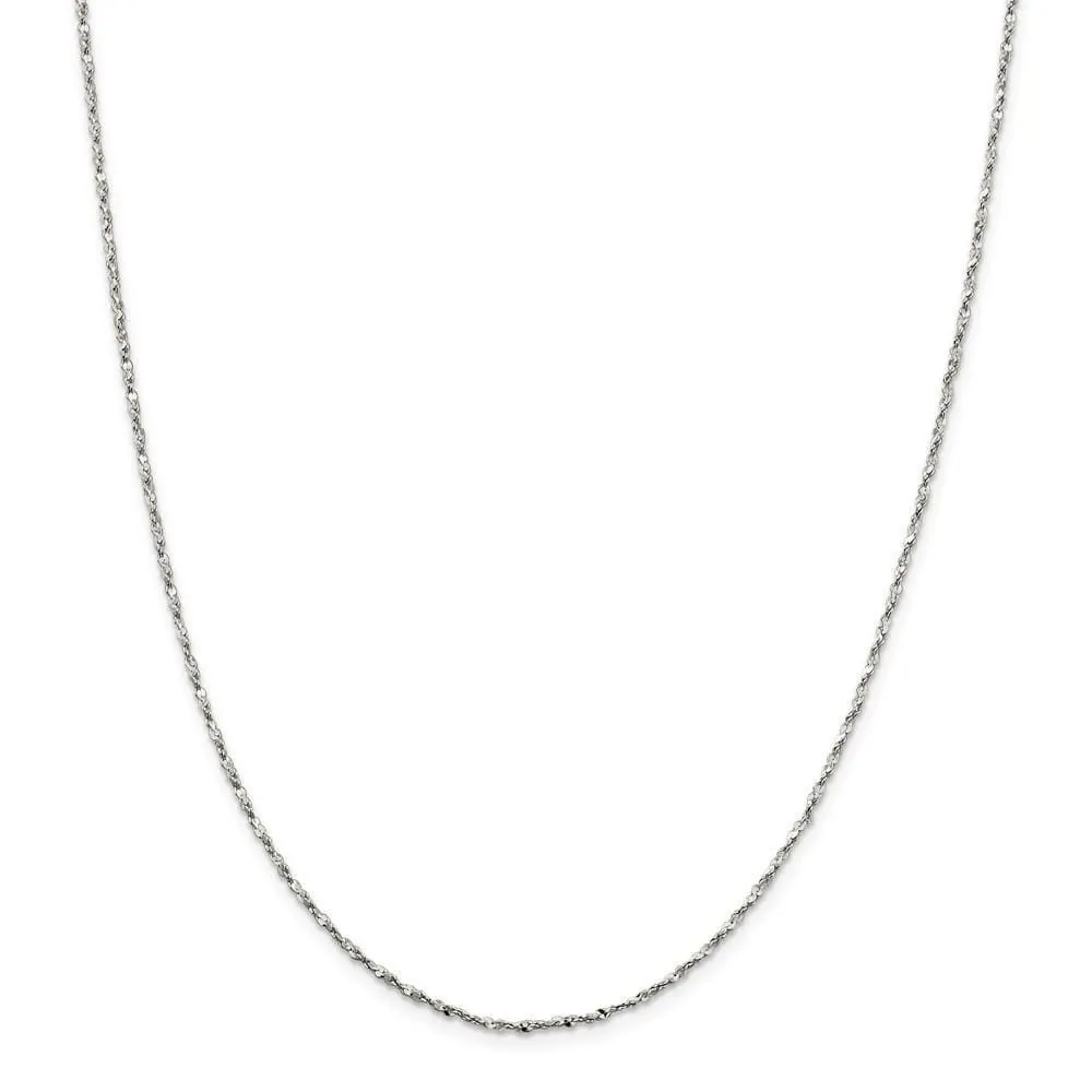 Sterling Silver Polished 1.40-mm Fancy Chain