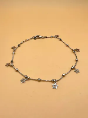 Sterling Silver Tibetan Star Anklets