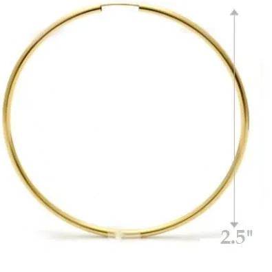 Thick Gold-Filled Endless Hoops